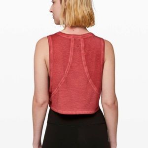Muscle love crop tank *fade